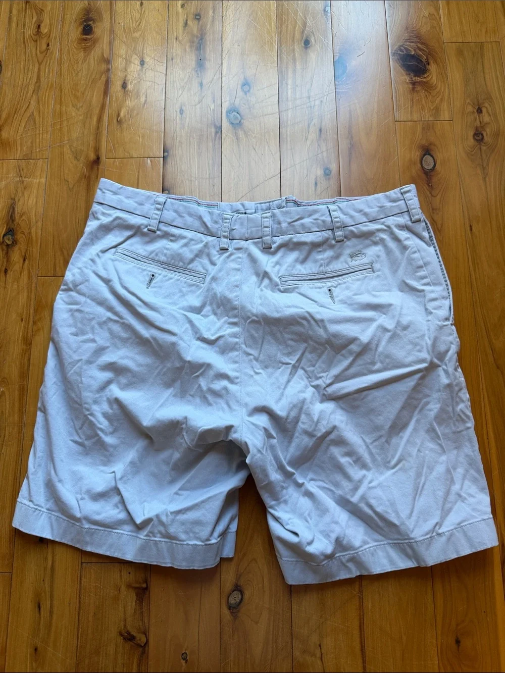 Southern Tide Pale Blue Flat-Front Men’s Cotton Shorts